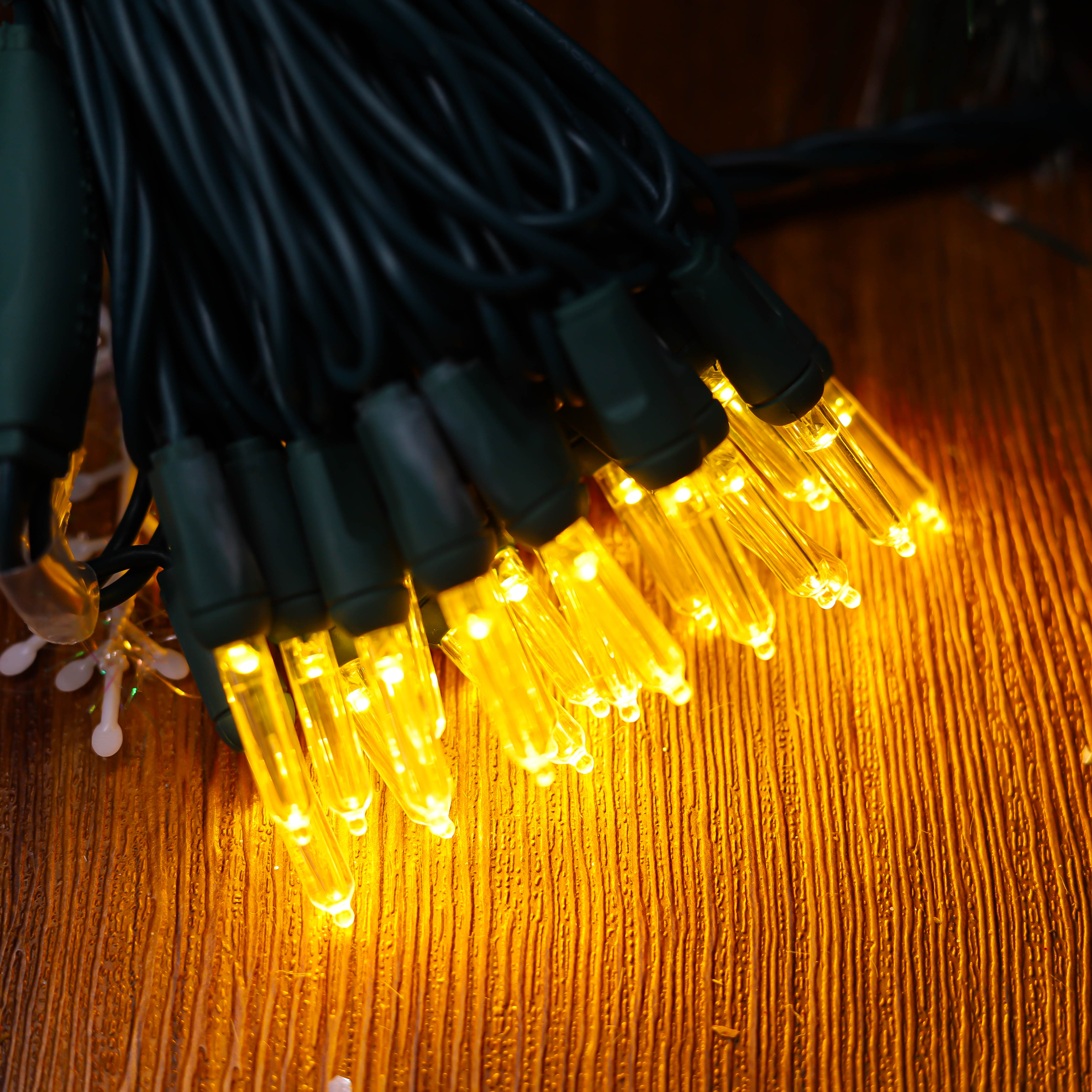 5MM Wide Angle Yellow LED String Lights 5MM Wide Angle Yellow LED String Lights