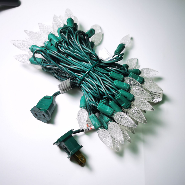 UL Waterproof Outdoor C6 Strawberry LED String Lights Cold White Christmas Light