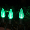 C9 Minleon LED Replacement Bulbs Green Christmas Bulb UL Waterproof