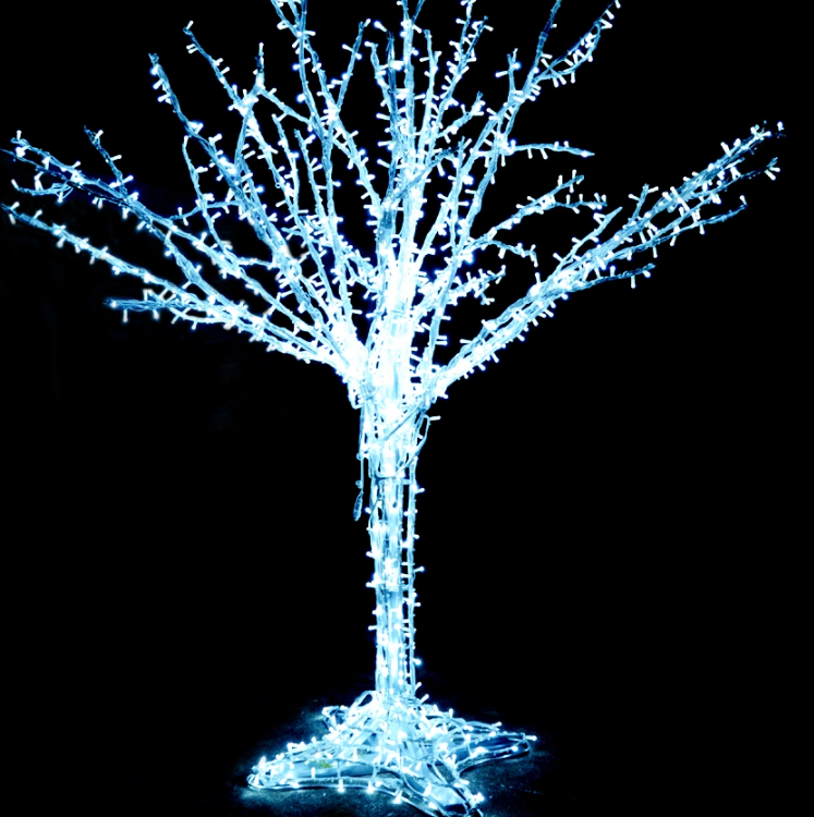 White Tree LED Motif Lights for Garden Shopping Center Hotel Street