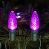 UL C9 Minleon Purple LED Replacement Bulbs for Halloween 