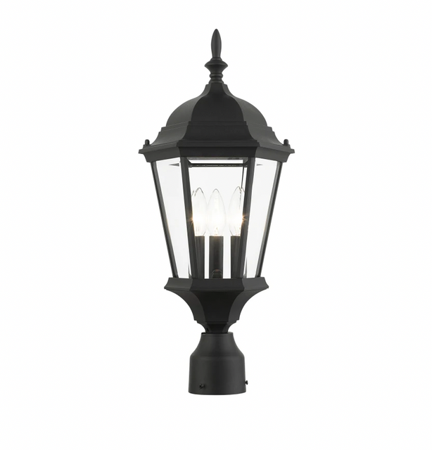 3 Light 21" Tall Outdoor Single Head Post Light