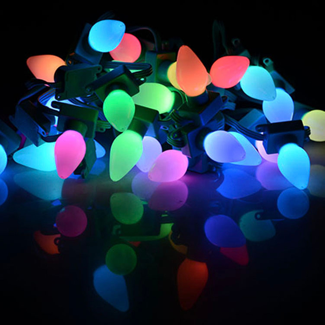 UL CE Waterproof RGB C7 Opaque Light String