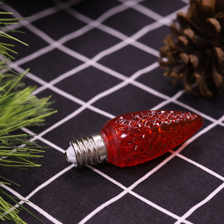 Minleon C9 LED Christmas Replacement Bulbs Red LED 