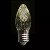 C7 LED Faceted Flicker Bulb