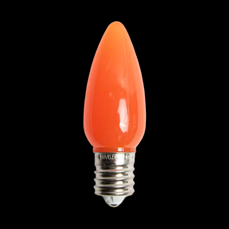 C9 LED Opaque Bulb Orange
