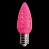 C9 V2 LED Faceted Bulb – Pink