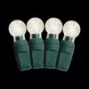 50L G12 Pure White LED Christmas String Lights Outdoor Waterproof