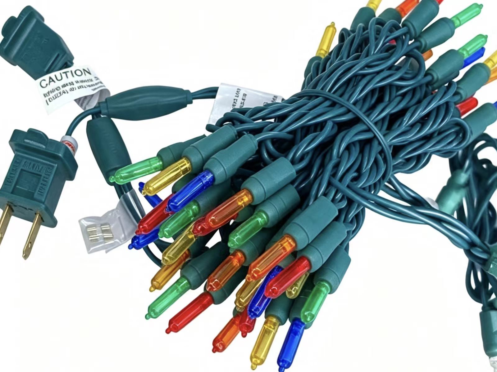 UL T5 LED Christmas Lights Multi String Lights Green Wire Light Set Waterproof Outdoor 