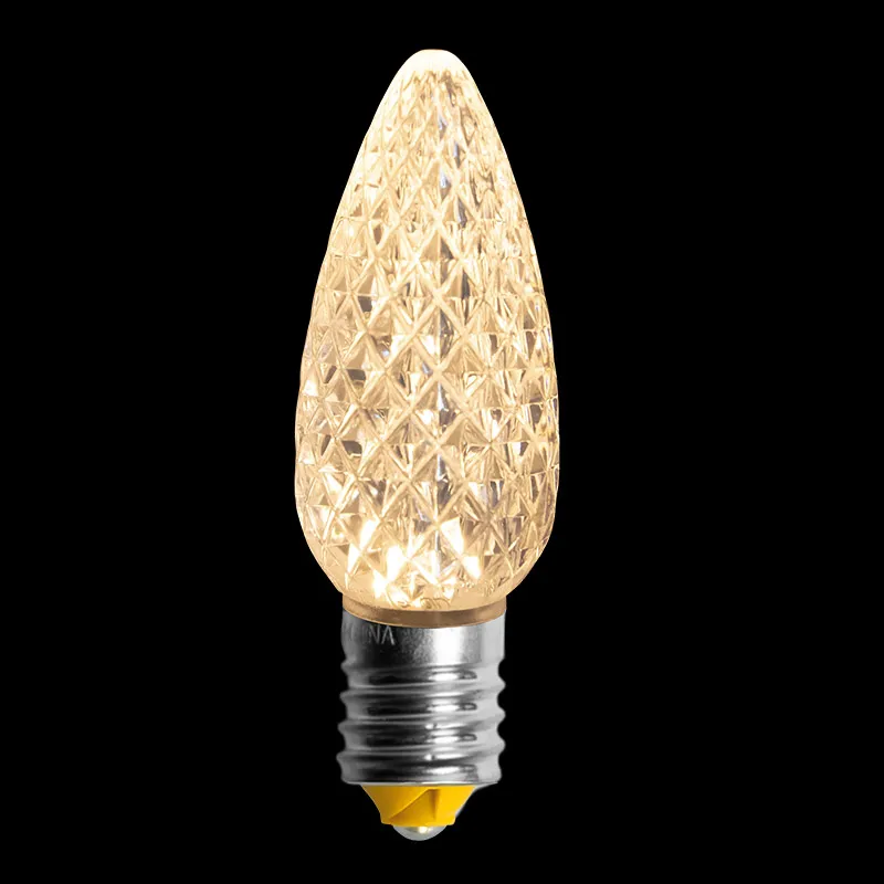 C9 V2 LED Faceted Bulb – Sun Warm White