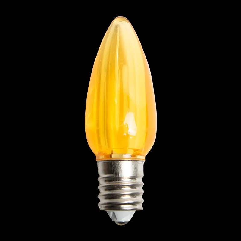 C9 LED Transparent Bulb Yellow