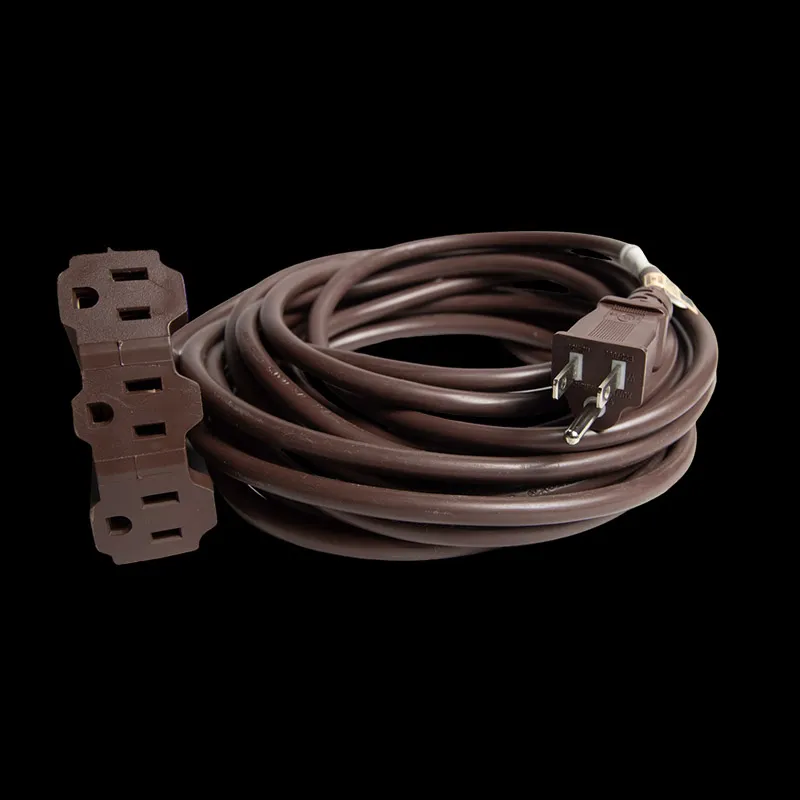 6′ Triple Tap Extension Cord – Brown