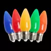 C9 LED Opaque Bulb – Multi (R/G/Y/B/O)