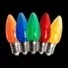 C9 LED Transparent Bulb – Multi (R/G/Y/B/O)