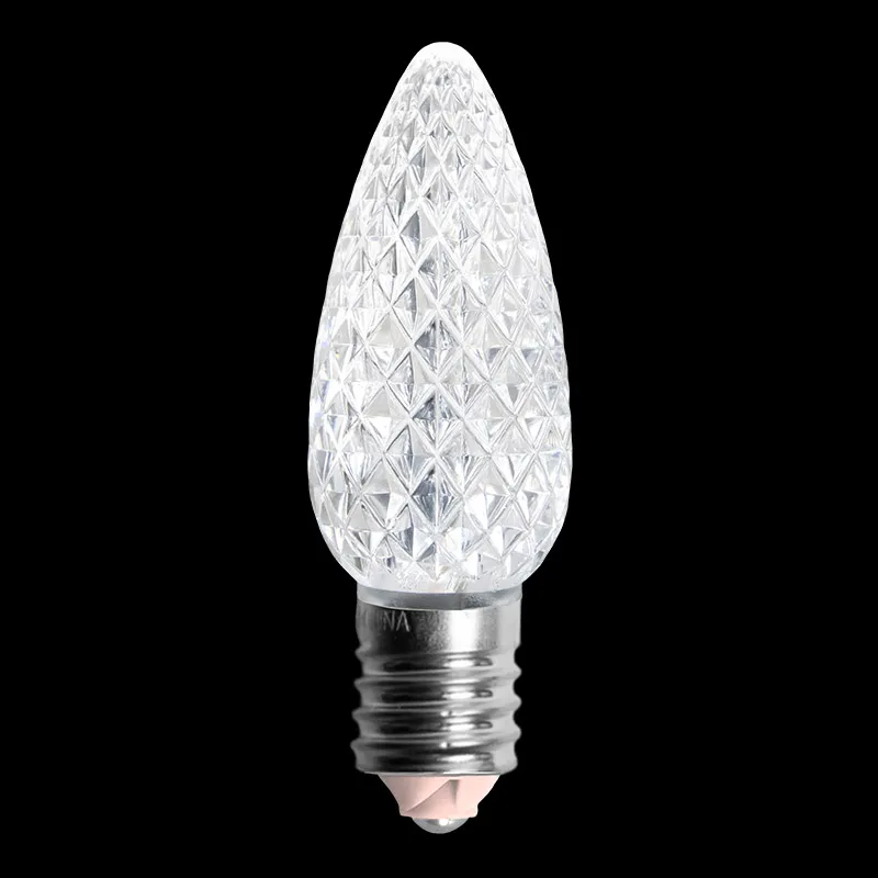 C9 V2 LED Faceted Bulb – Pure White