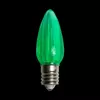 C9 LED Transparent Bulb Green