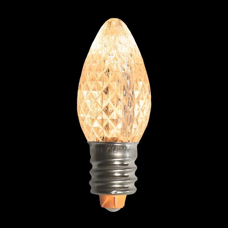 C7 LED Faceted Bulb – Traditional Sun Warm White