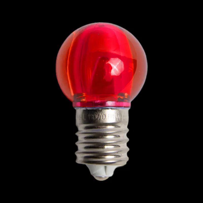 130V UL G30 E17 Smooth Transparen Red tLED Bulbs