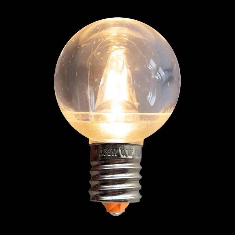 UL Sun Warm White Waterproof G40 E17 Minleon LED Transparent Bulb 