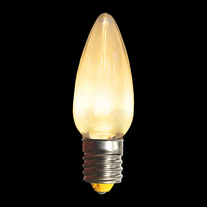 C9 LED Transparent Bulb Sun Warm White