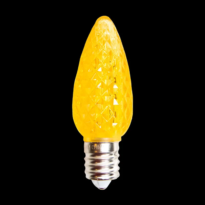 Yellow UL C9 Minleon LED Replacement Bulbs 