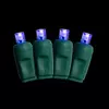 50L 5MM Coaxial Christmas String Lights 6" Spacing Blue Green Cord