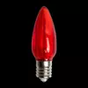 C9 LED Transparent Bulb Red