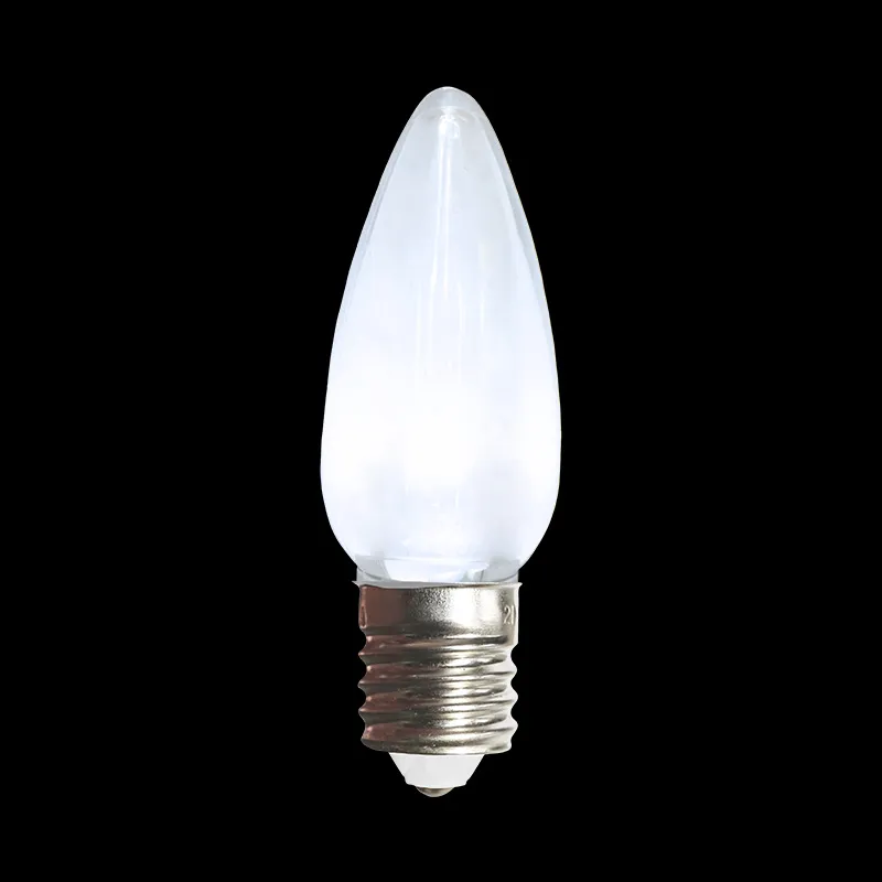 C9 LED Transparent Bulb Cool White