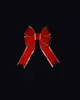 Red Velvet Bow with Gold Trim 36″