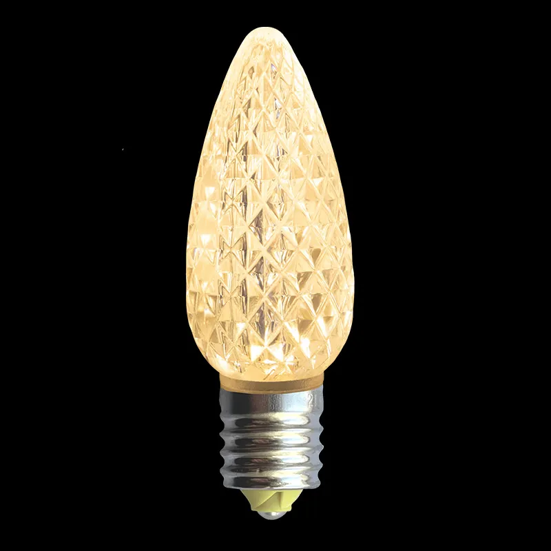 C9 V2 LED Faceted Bulb – Traditional Warm White