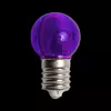 130V UL G30 E17 Smooth Transparent Purple LED Bulbs
