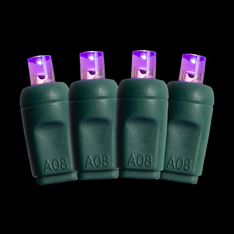 100L 5MM Purple LED Christmas String Lights Outdoor Waterproof