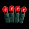 50L G12 Red LED Christmas String Lights Outdoor Waterproof