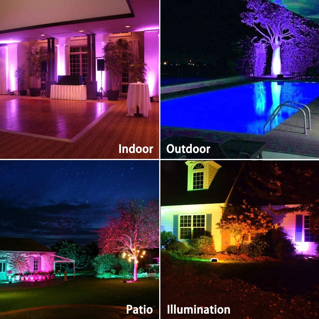 RGB Outdoor Lighting Installation