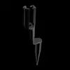 7″ C9 Ground Stake Open Top – Black