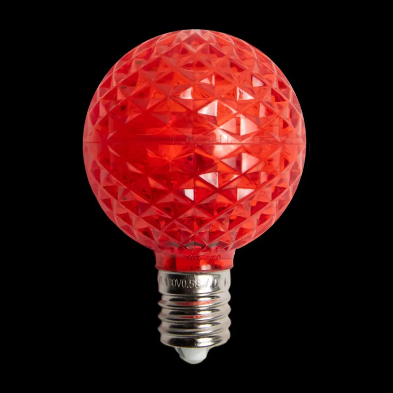 G50 LED Transparent Bulb – Red