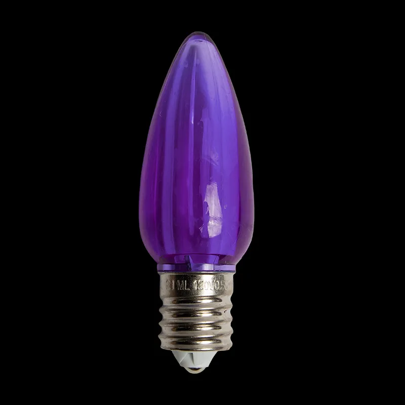 C9 LED Transparent Bulb Purple