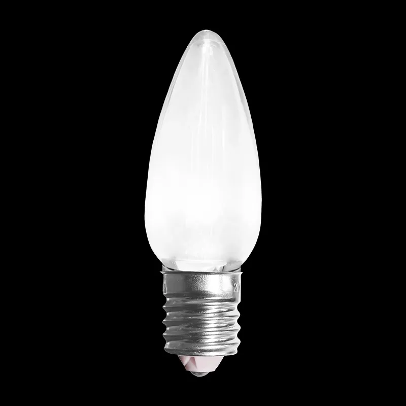 C9 LED Transparent Bulb Pure White