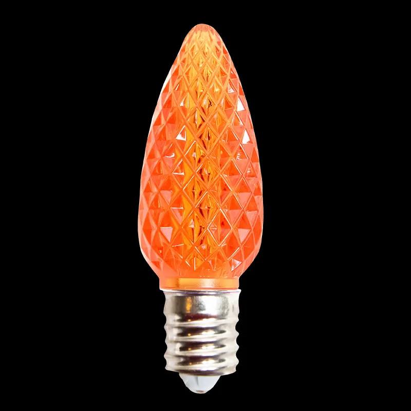 C9 V2 LED Faceted Bulb – Orange