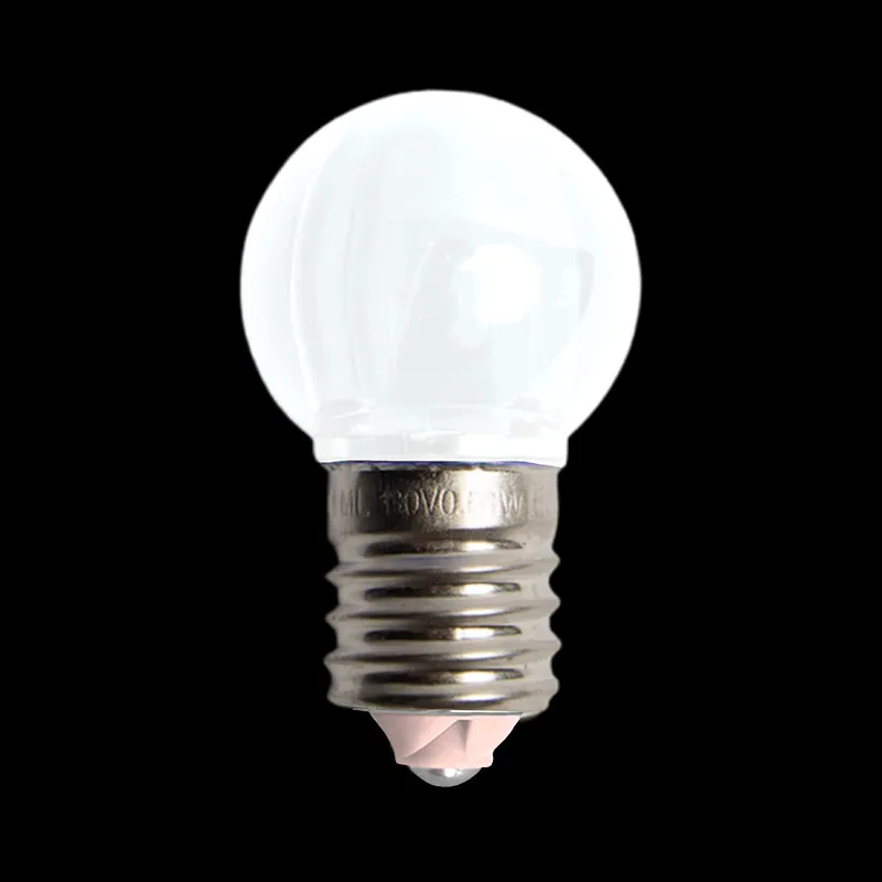 130V UL G30 E17 Smooth Transparent Pure White LED Bulbs
