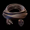 50′ Triple Tap Extension Cord – Brown