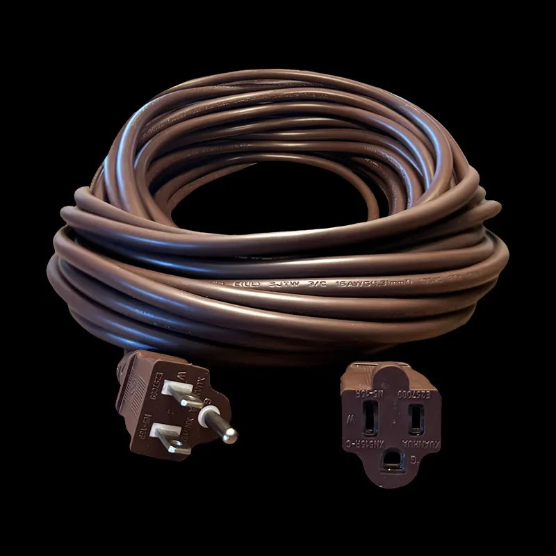 50′ Triple Tap Extension Cord – Brown