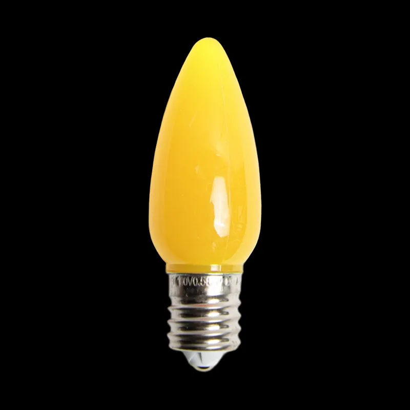 C9 LED Opaque Bulb Yellow