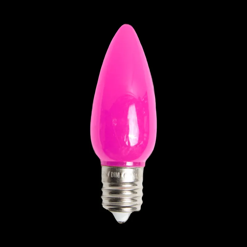 C9 LED Opaque Bulb Pink