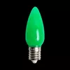 C9 LED Opaque Bulb Green