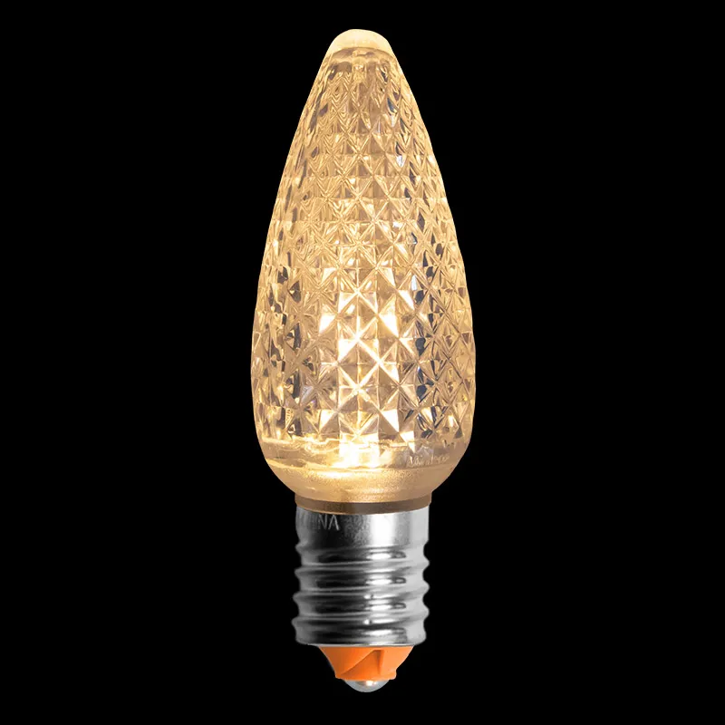 C9 V2 LED Faceted Bulb – Warm White 2600