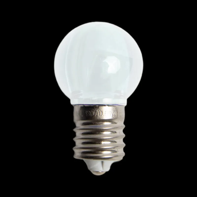 130V UL G30 E17 Smooth Transparent Cool White LED Bulbs
