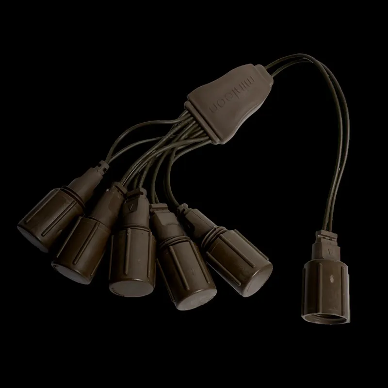 Coaxial 5-Way Splitter – Brown