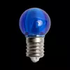 130V UL G30 E17 Smooth Transparent Blue LED Bulbs